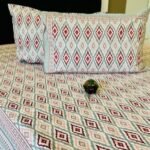 Ikat Bedsheet with 2 pillow covers set
