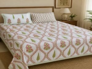 Mahal Bedsheet with 2 pillow covers set