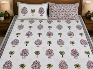 Lanka Bedsheet with 2 pillow covers set