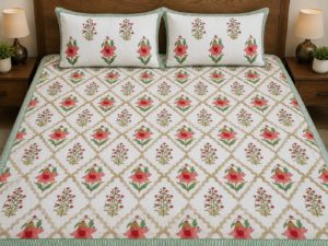 Tulip Bedsheet with 2 pillow covers set